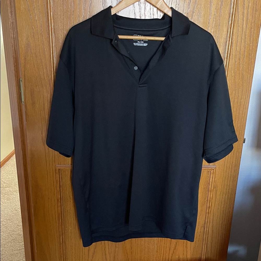 PGA Tour Men's Classic Black Polo Shirt